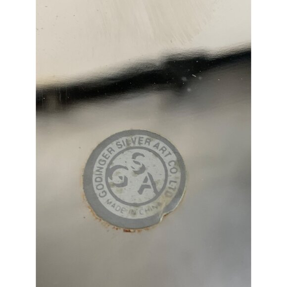 VTG Amen Wardy Home Godinger Silver Bottle Coasters Red Velvet Box Set 4 7572 - Picture 6 of 7